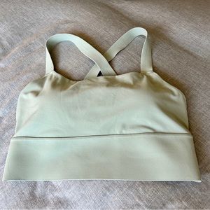 Athleta Longline Bra in mint green